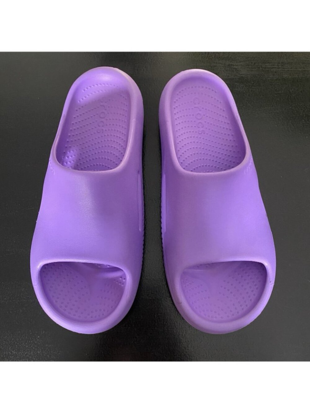 Crocs Mellow Recovery Slide Sandals Men 10 Women 12 Galaxy Purple Waterproof - Picture 6 of 12